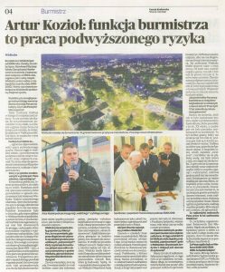 Najlepszy Samorządowiec Małopolski 2018 - Burmistrz Miasta i Gminy Wieliczka Artur Kozioł