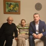 spotkanie burmistrza Wieliczka Artura Kozioła z Marią Perlberger Shmuel i Uri Shmueli w Izraelu