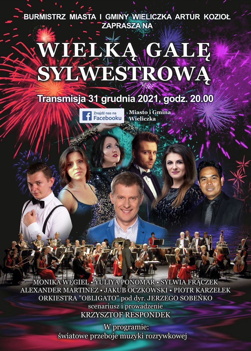 wielka gala sylwestrowa sylwester 2021 - Wieliczka